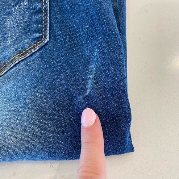 Judy Blue Skinny Fit Jeans With Cheetah Print Distressed size 5/ 27 - Picture 7 of 10